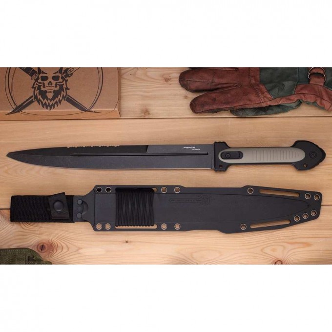 Нож MR BLADE Fierce black s/w serration